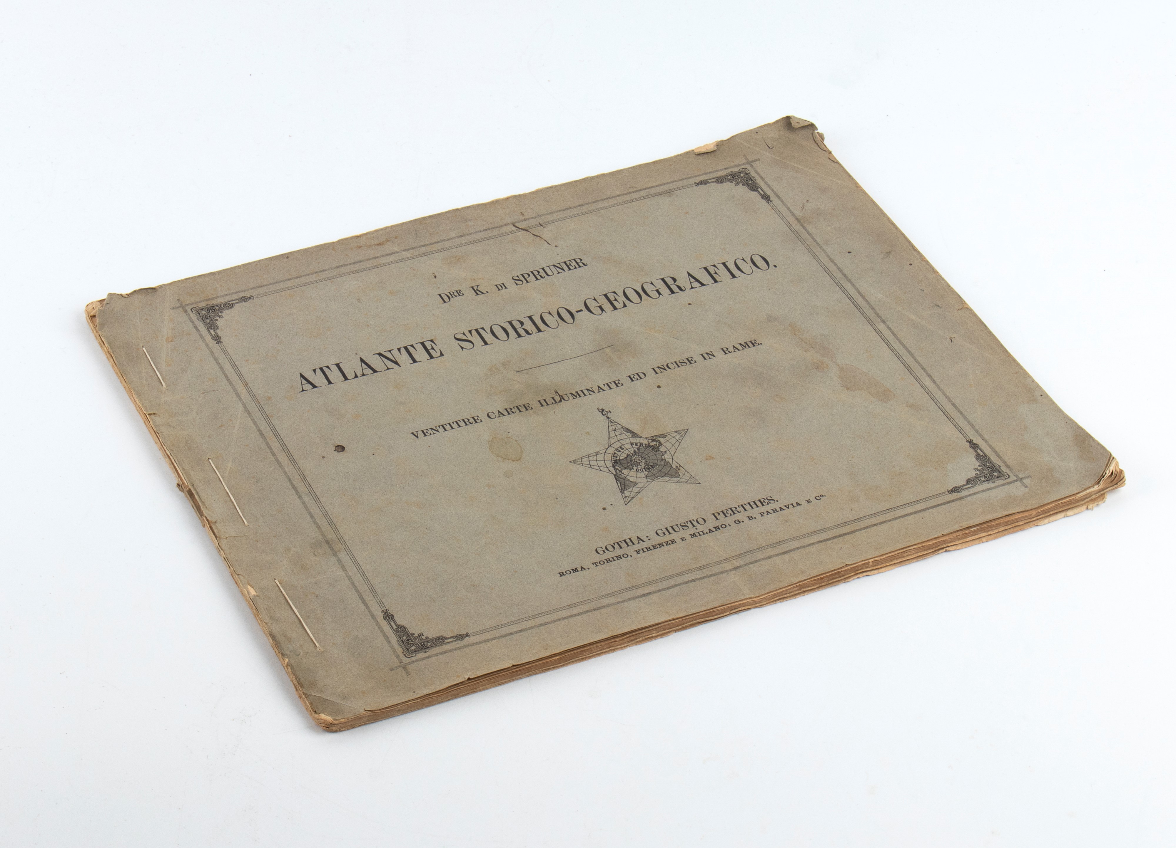 SPRUNGER Karl, Atlante storico-geografico: ventitre carte illuminate ed incise in rame