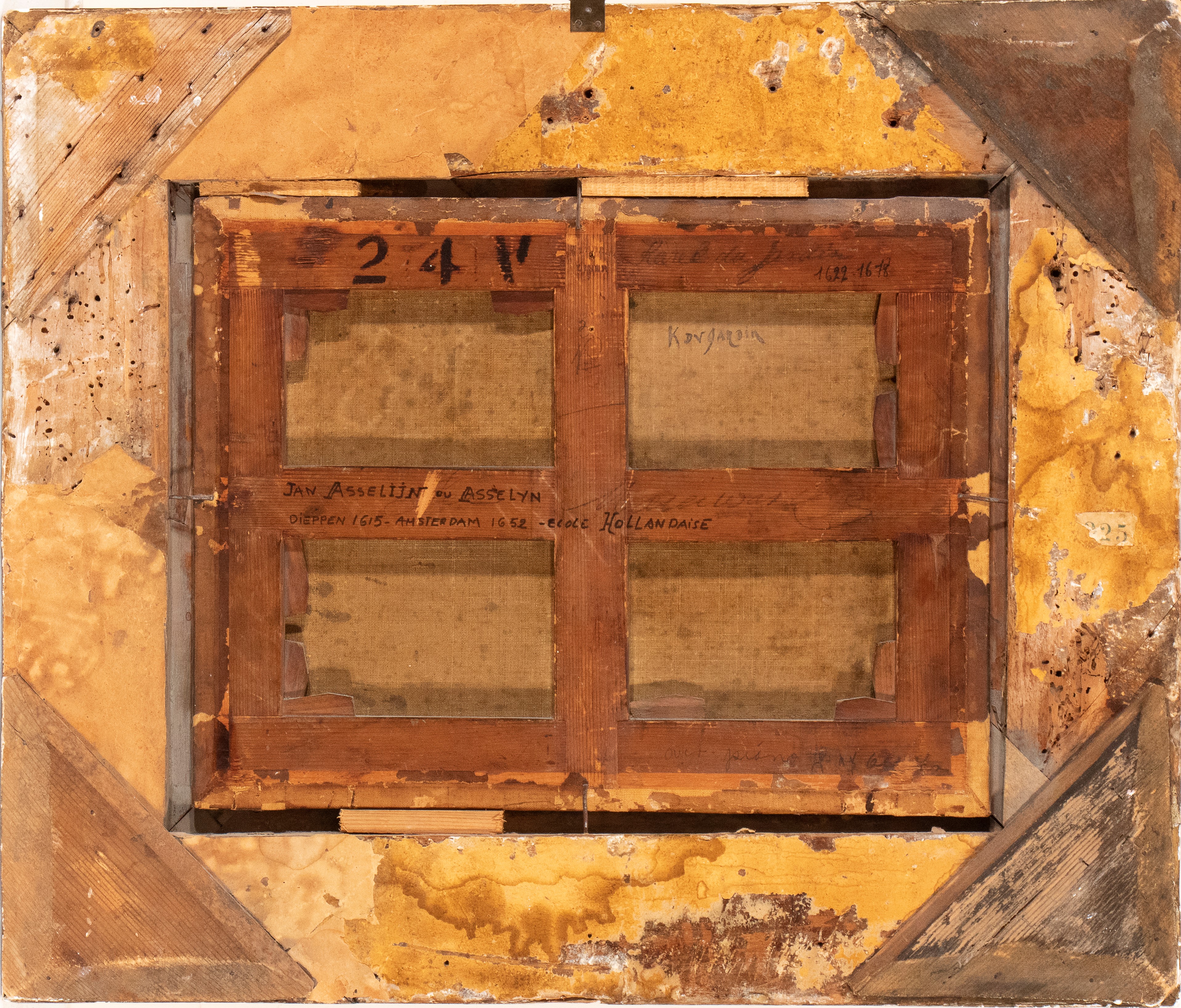 Paesaggio con viandanti che guadano il fiume