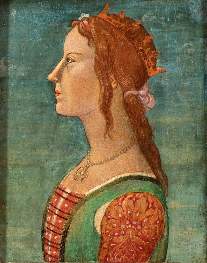 Ritratto di fanciulla di profilo