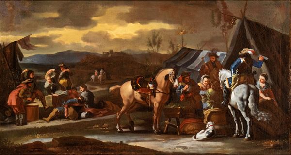 Pieter van Bloemen Lo Stendardo - Cavalry Stop