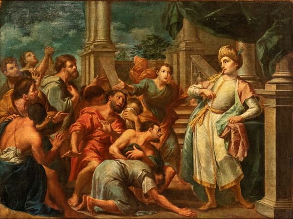 Artista veneto, XVII secolo - Joseph and his Brothers