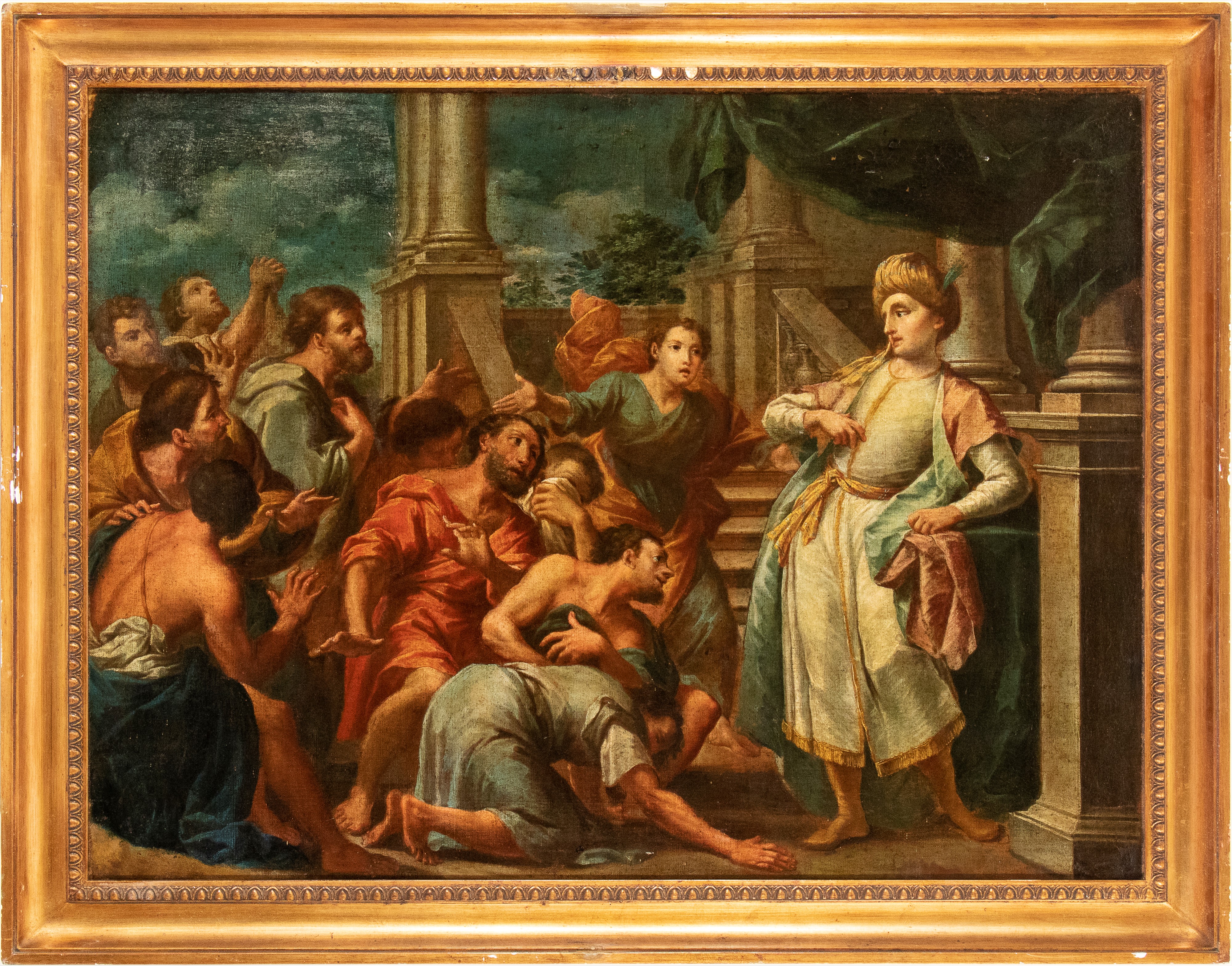 Artista Veneto, XVII Secolo - Autore non identificato, Giuseppe e i suoi fratelli, olio su tela