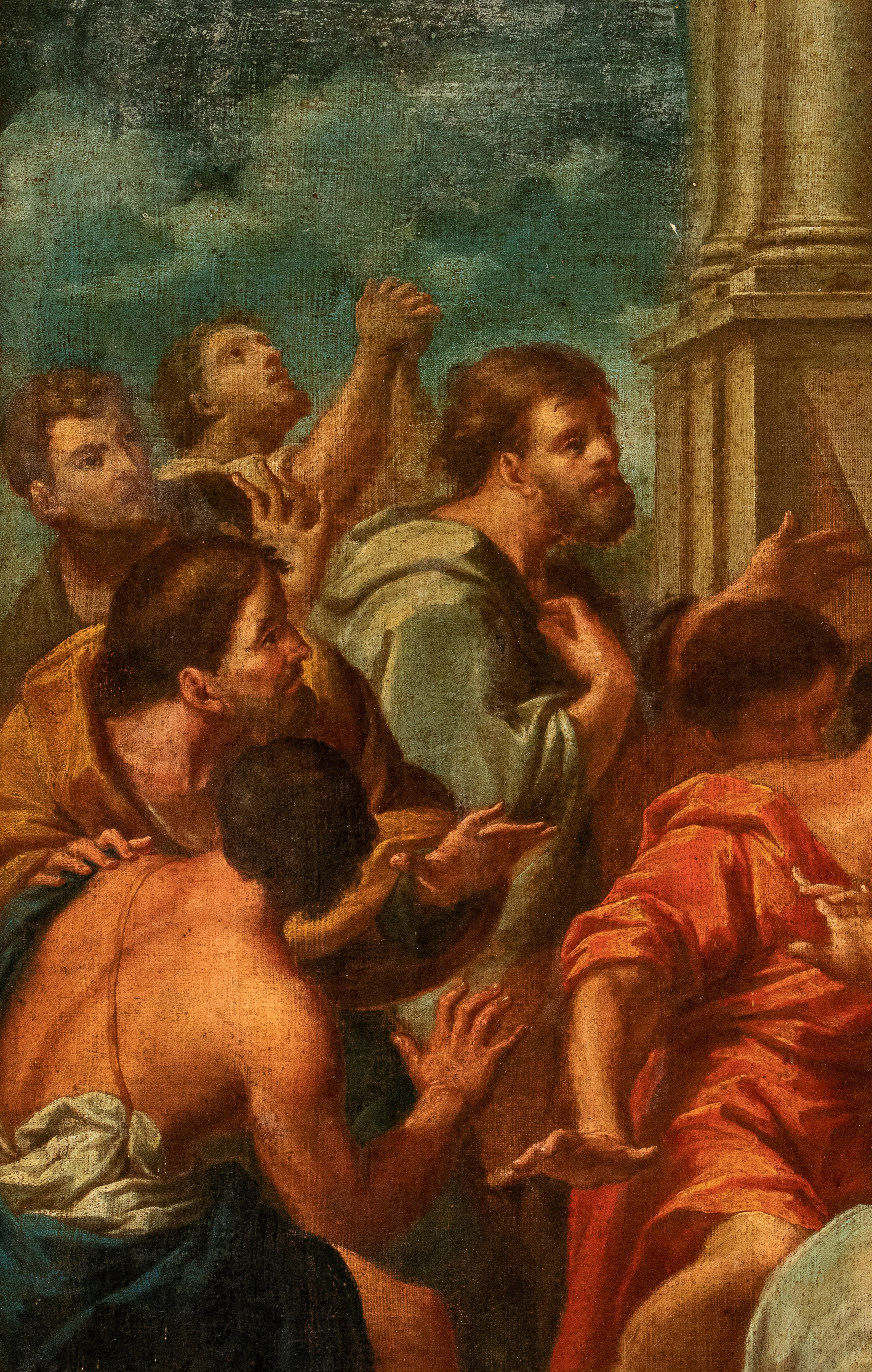 Artista Veneto, XVII Secolo - Autore non identificato, Giuseppe e i suoi fratelli, olio su tela