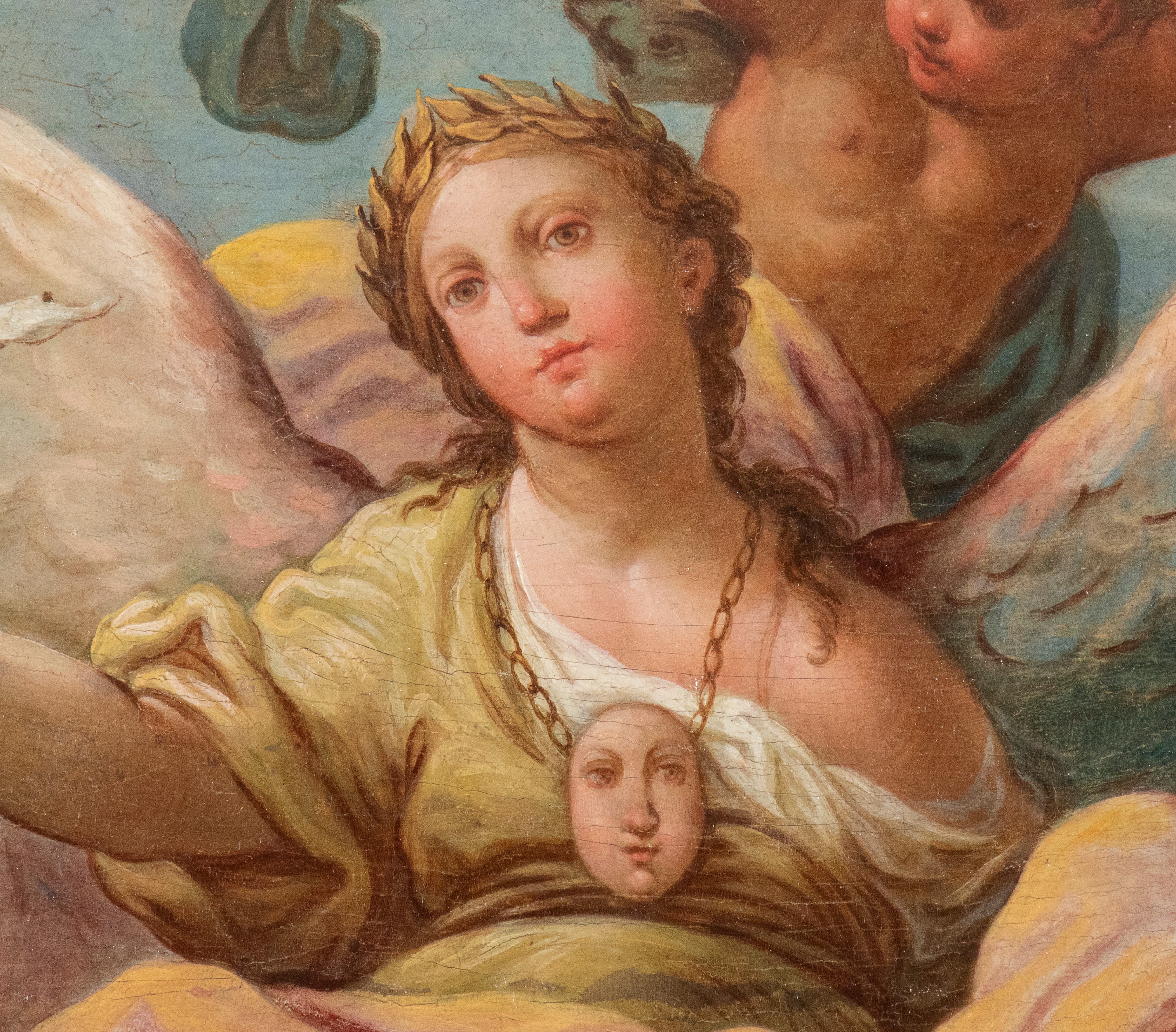 a) Allegoria della Poesia; b) Allegoria della Geometria. Coppia di dipinti