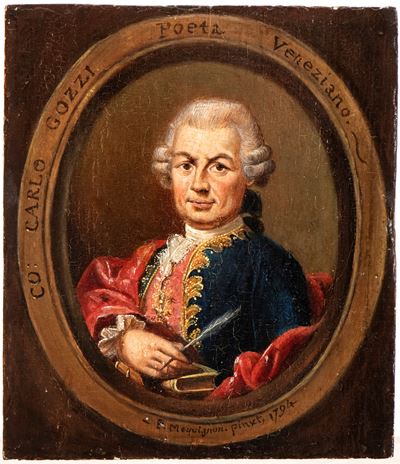 Ritratto di Carlo Gozzi, olio su tavola