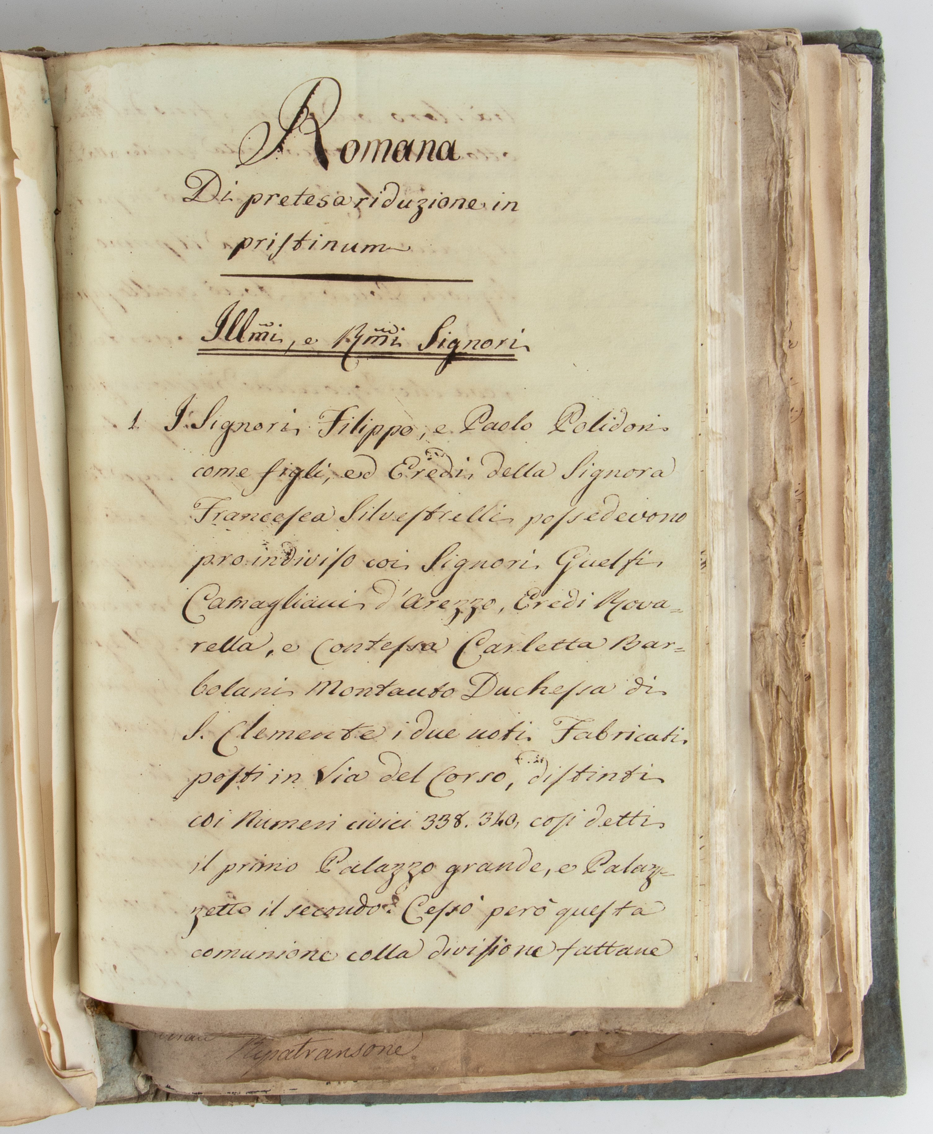 Complesso di oltre sessanta dissertazioni a stampa e manoscritte