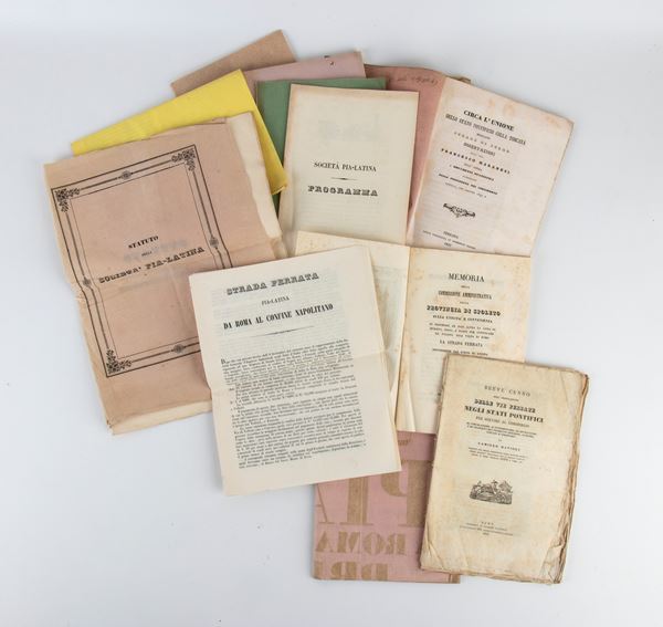 FERROVIE E STRADE FERRATE Governo Pontificio