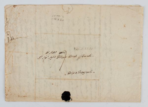 LEOPARDI Monaldo. Lettera autografa