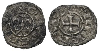 Enrico VI, 1/2 Denaro del Regno di Sicilia - MIR 56