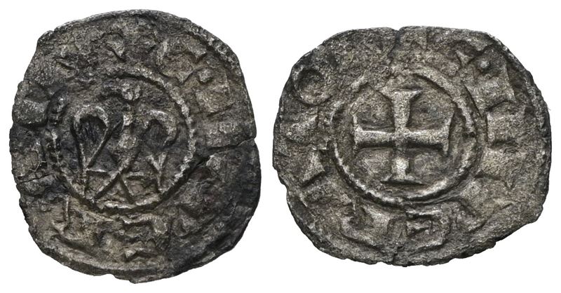 Enrico VI, 1/2 Denaro del Regno di Sicilia - MIR 56