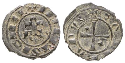 Corrado I, 1/2 Denario, Regno di Sicilia (1250-1254), 0,26gr; 13mm