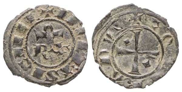 MESSINA. REGNO DI SICILIA. CORRADO I (1250-1254). 1/2 DENARIO, 0,26gr; 13mm TRAVAINI 52A; BB