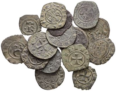 SICILIA, Lotto multiplo di 15 denari svevi, Conservazioni varie