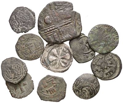 Sicilia, Lotto di 11 Monete Medievali