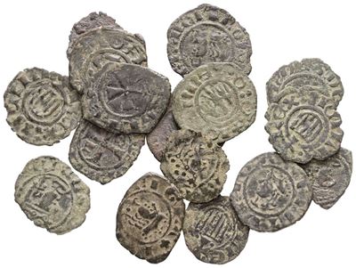 Regno di Sicilia, Lotto di 16 denari aragonesi, conservazioni varie