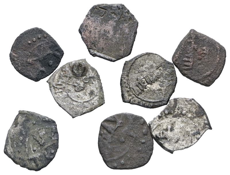Kharrube islamiche, lotto di 8 esemplari d'area siciliana