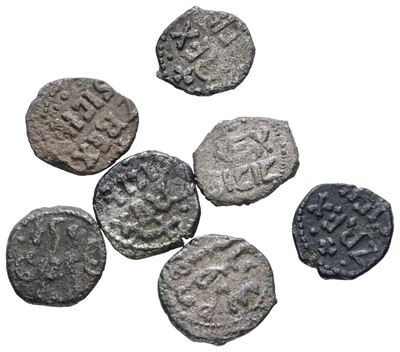 Monete Normanne, Lotto n. 7 Esemplari da 1/4 Quarto di Tercenario