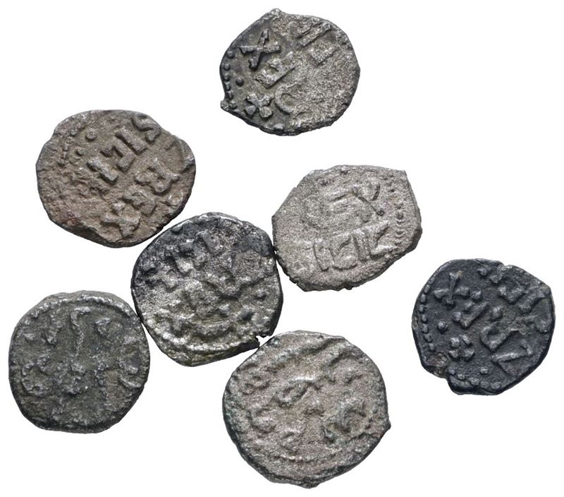 Monete Normanne, Lotto n. 7 Esemplari da 1/4 Quarto di Tercenario