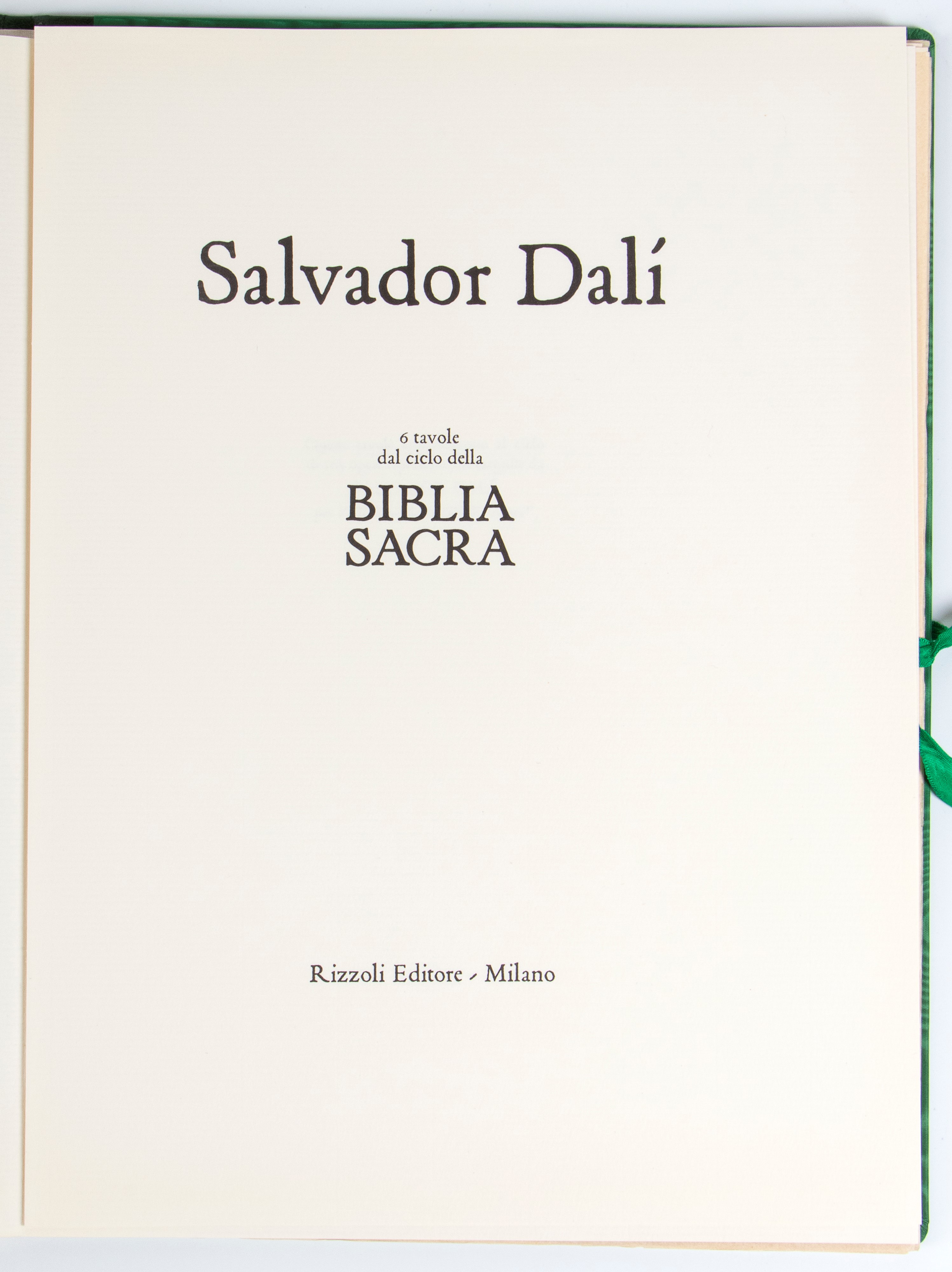 Dalì, 6 Tavole dal ciclo della Bibbia Sacra