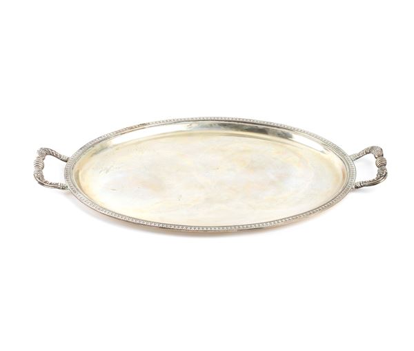 Vassoio da portata italiano in argento