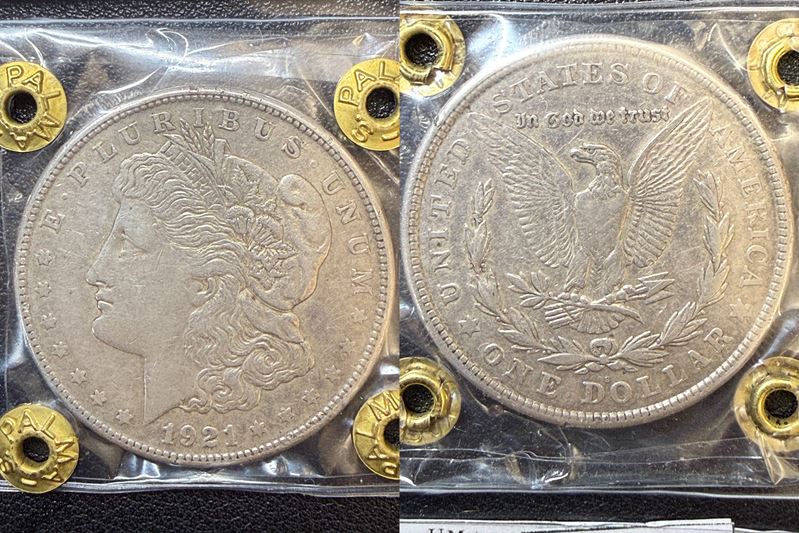 Usa. New Orleans. Dollaro 1921 Morgan. Ag (26,69 G; 38,02 MM). Bb/spl