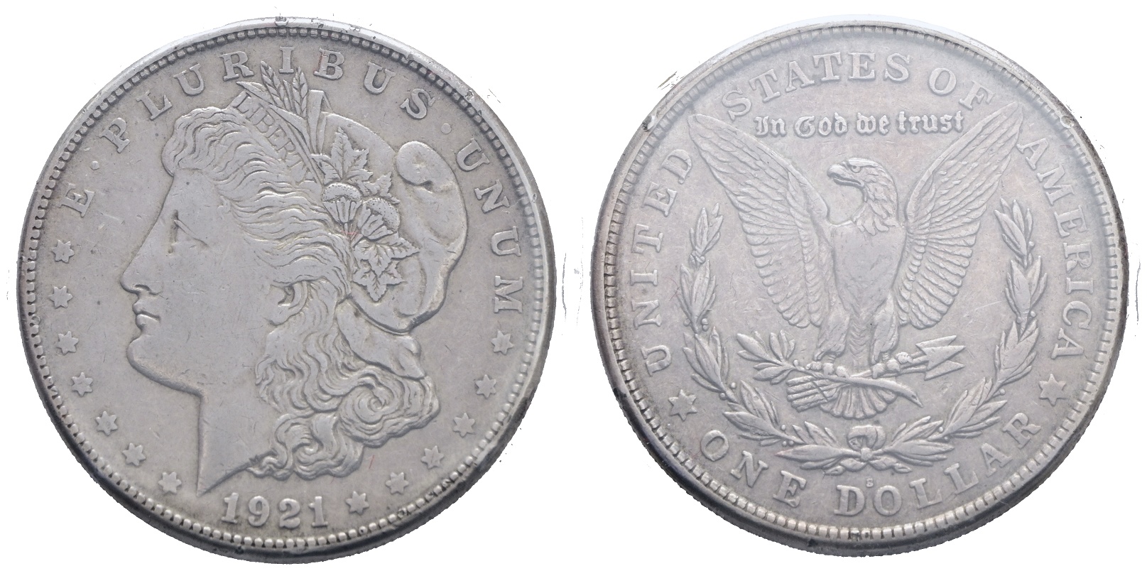 Usa. New Orleans. Dollaro 1921 Morgan. Ag (26,69 G; 38,02 MM). Bb/spl