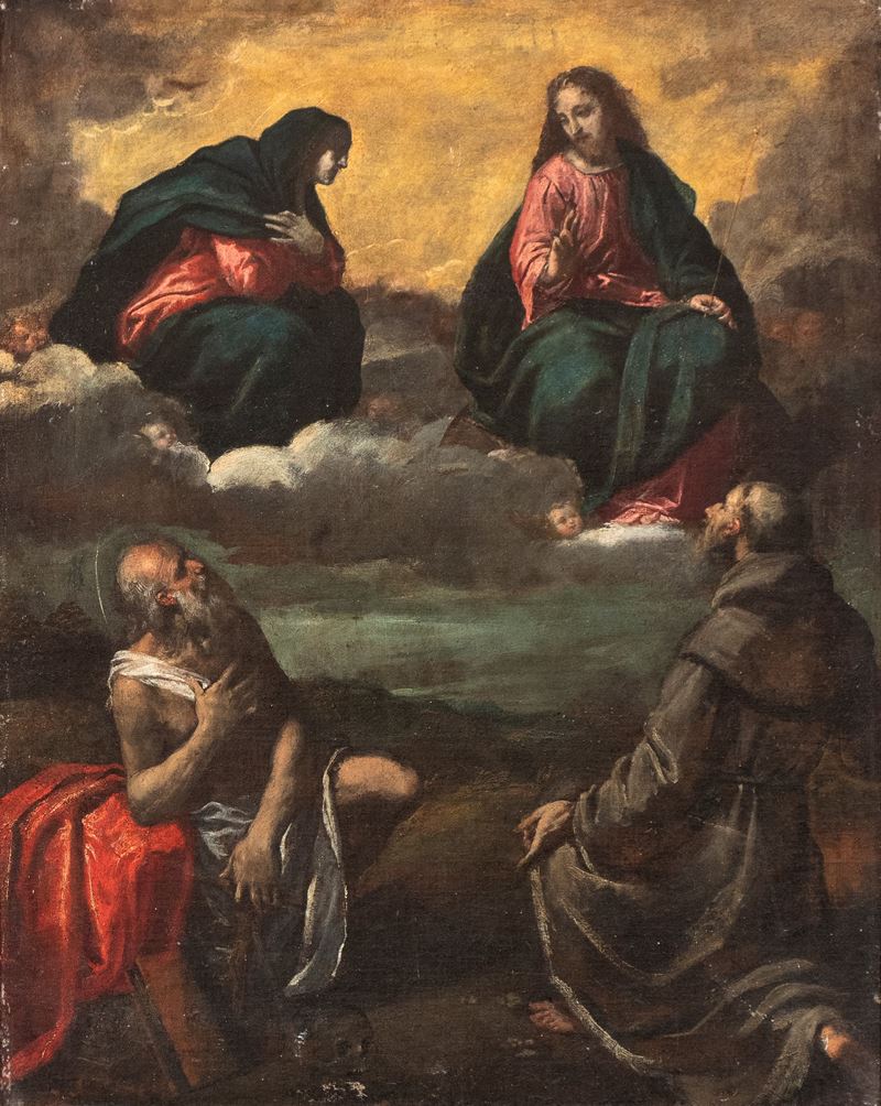 San Girolamo e San Francesco in adorazione di Cristo e la Vergine