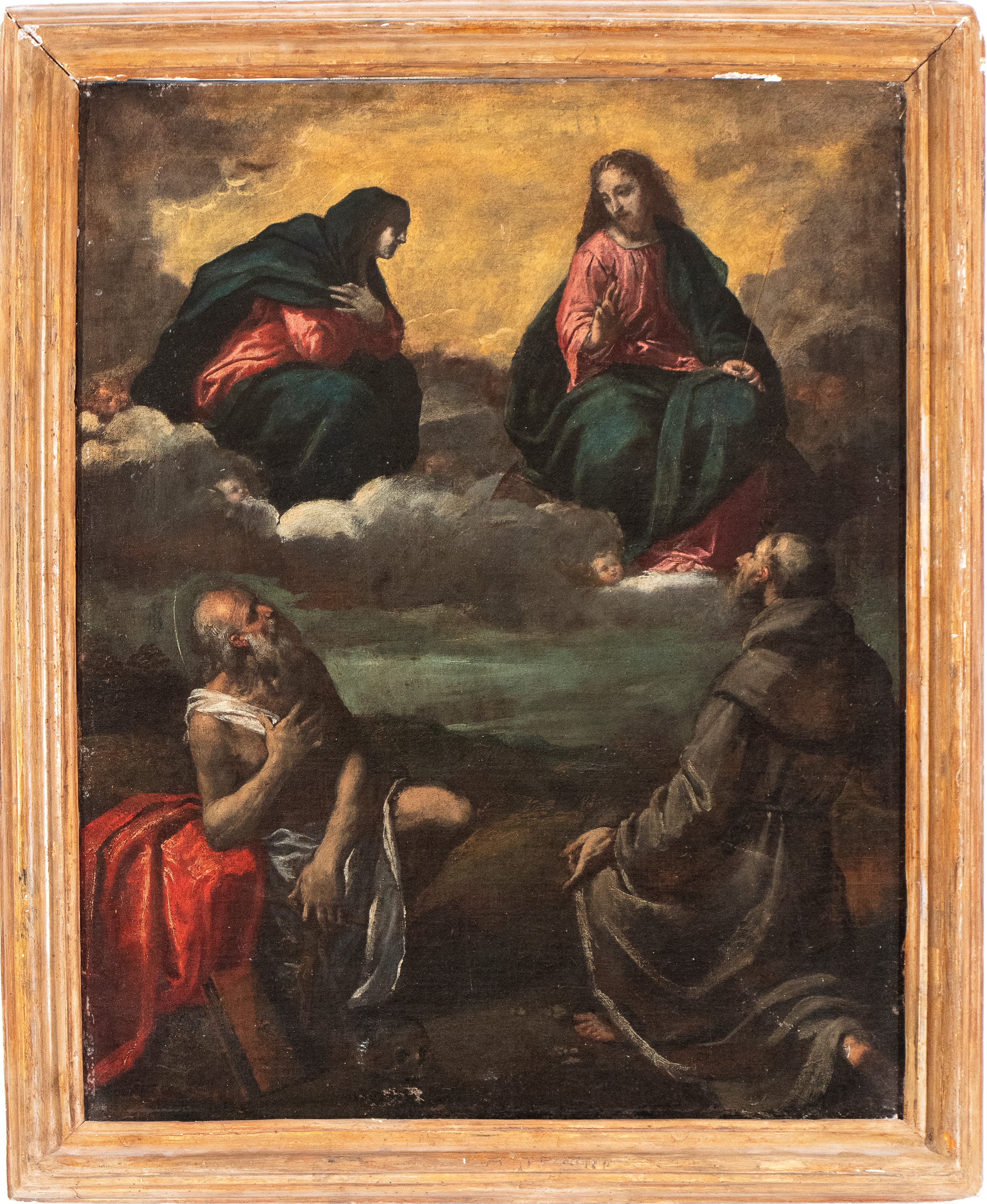 San Girolamo e San Francesco in adorazione di Cristo e la Vergine