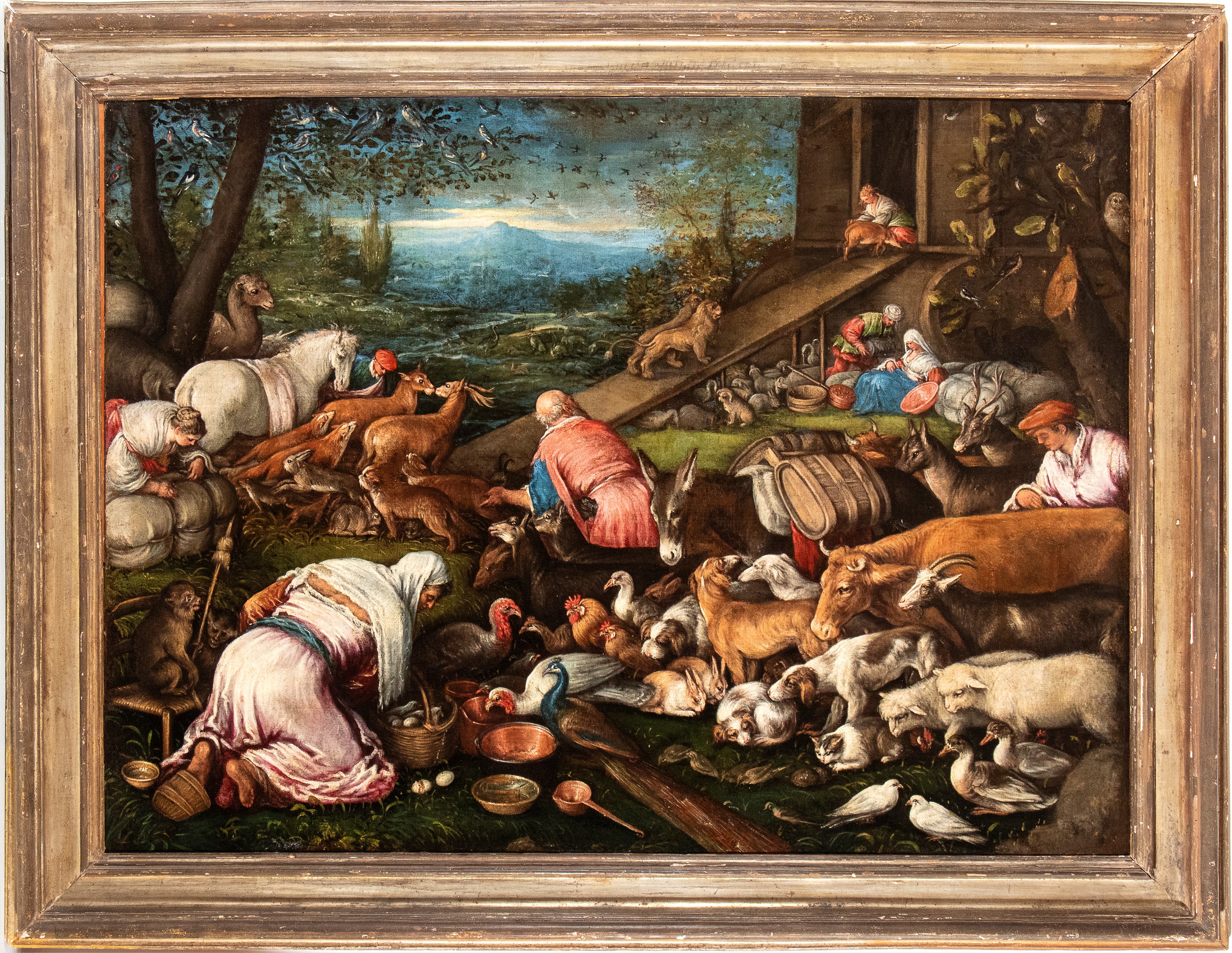 L'entrata delle coppie di animali nell'Arca di Noè