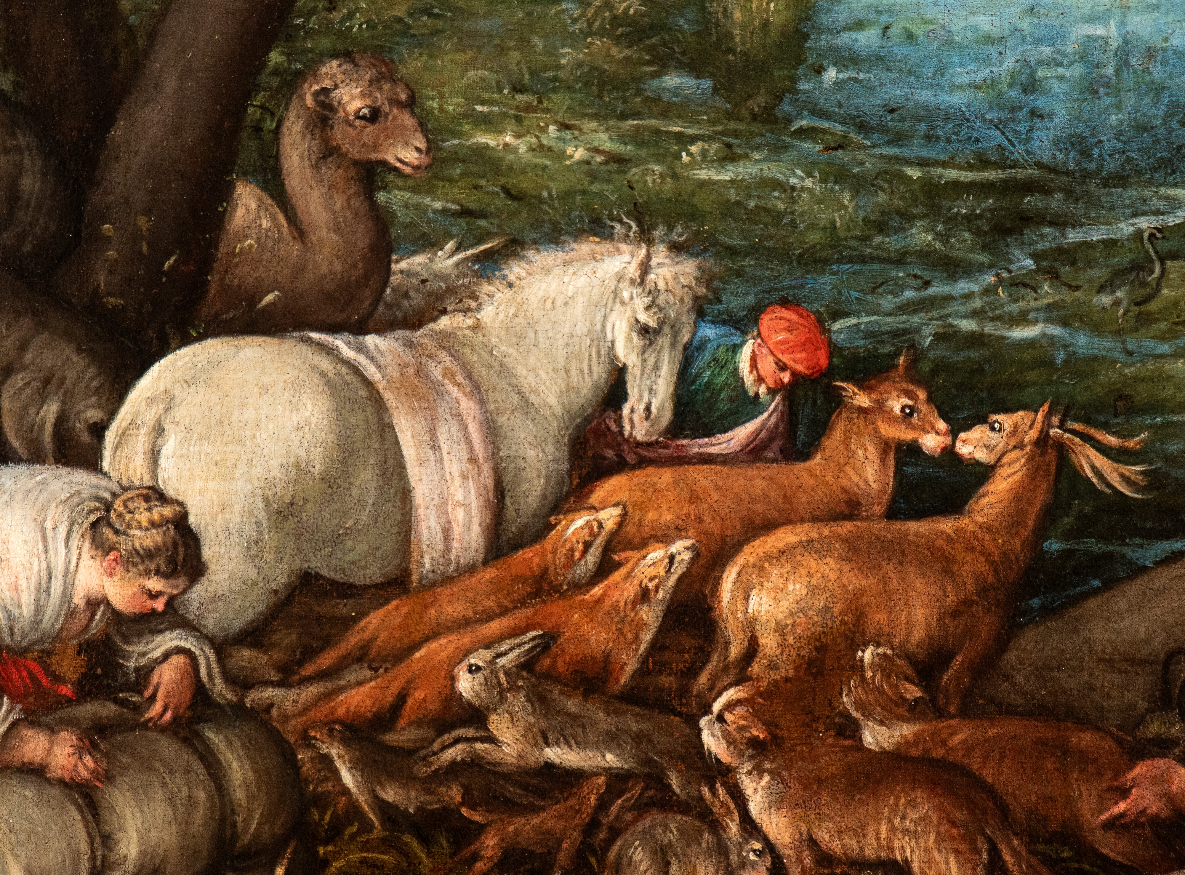 L'entrata delle coppie di animali nell'Arca di Noè