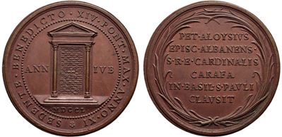Leone XII, Medaglia della Chiusura della Porta Santa, 1825