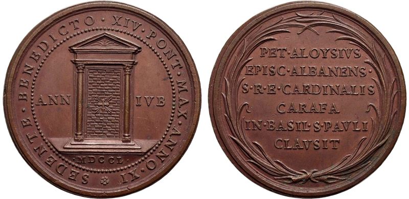 Leone XII, Medaglia della Chiusura della Porta Santa, 1825