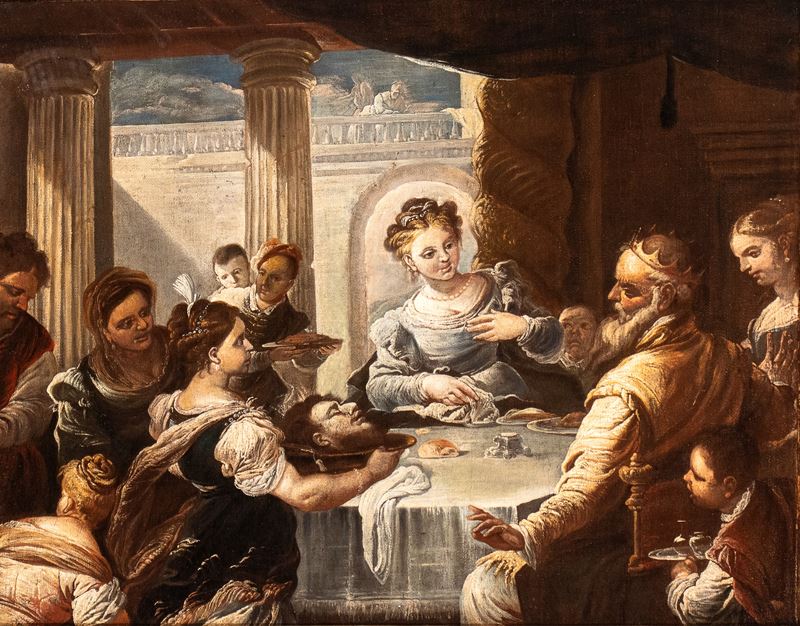 Il banchetto di Erode con Salomè e la testa di San Giovanni