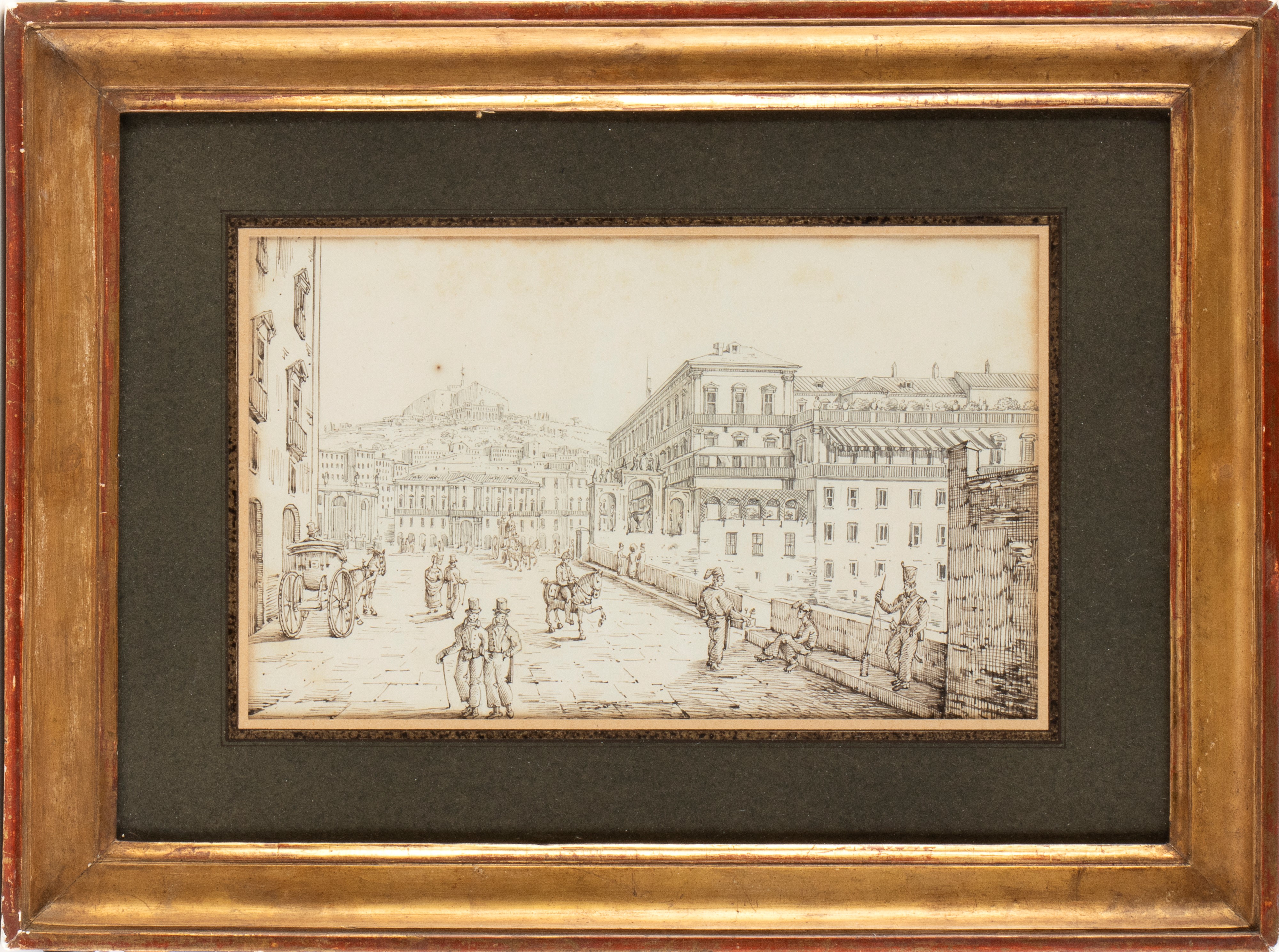 Antonio Senape - Scorcio di Napoli con vista su Capodimonte