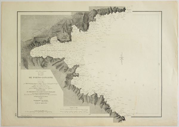 Dépôt Général de la Marine - [Carte nautiche - Italia – Isola d'Elba] Ile d'Elbe Plan de Porto-Longone