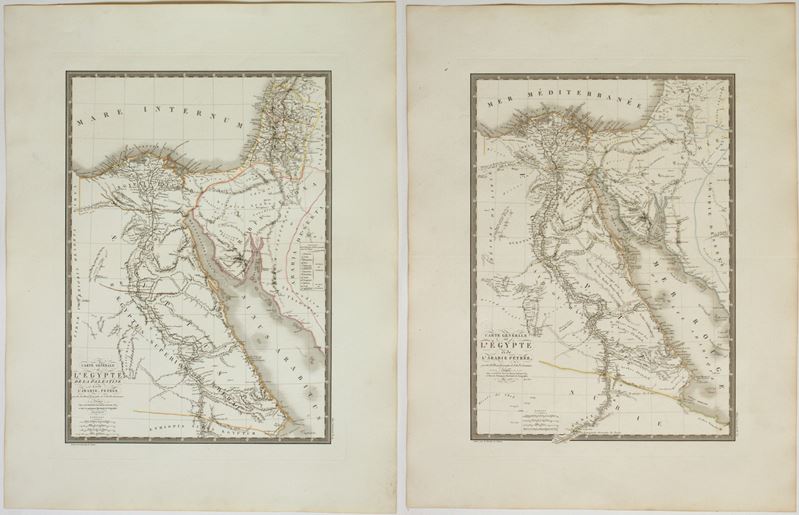 Adrien-hubert Brué - Carte generale de l'Egypte et de l'Arabie Petrée, 1822