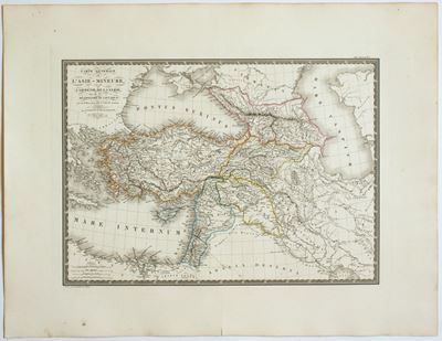 Carte generale de l'Asie-Mineure, 1822, acquaforte e bulino