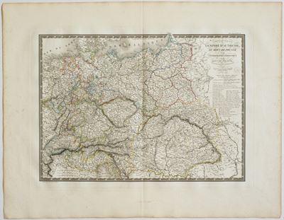 Carte generale de l'Empire d'Autriche, du Royaume de Prusse, de la Confédération Germanique et du...