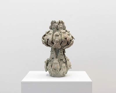 Fly Vessel - Grès con smalto lavico, 2021