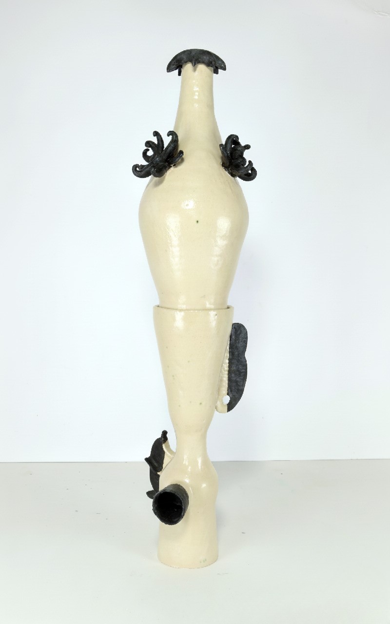 Cristina Fiorenza - Eyelashes, fins, and palms, grès smaltato