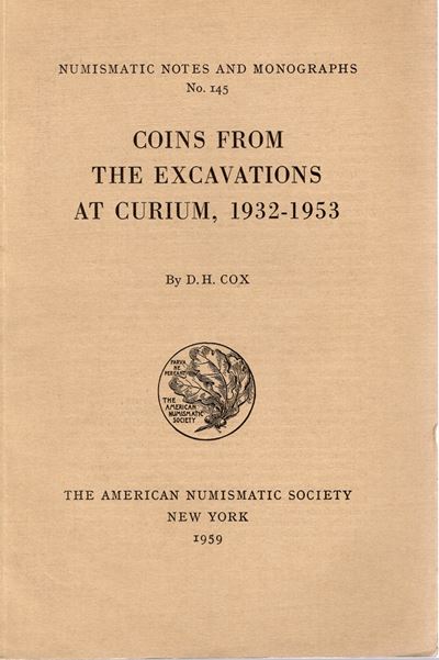 COX D.H., Monete dall'escavazione a Curium, 1932-1953