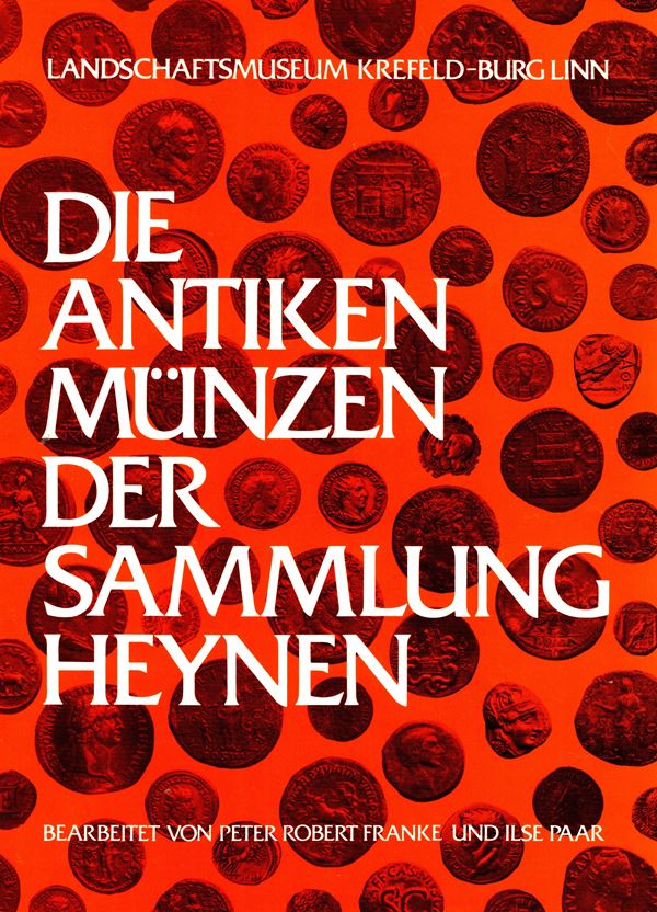 FRANKE P. R. & PAAR I. - Die antiken mumzen der Sammlung Heynen. Katalog mit historischen erlauterungen.  Boon, 1976. pp. 231, tavv. 77,+ 1 tav. di monogrammi. ril. editoriale, buono stato.i mportante documentazione.