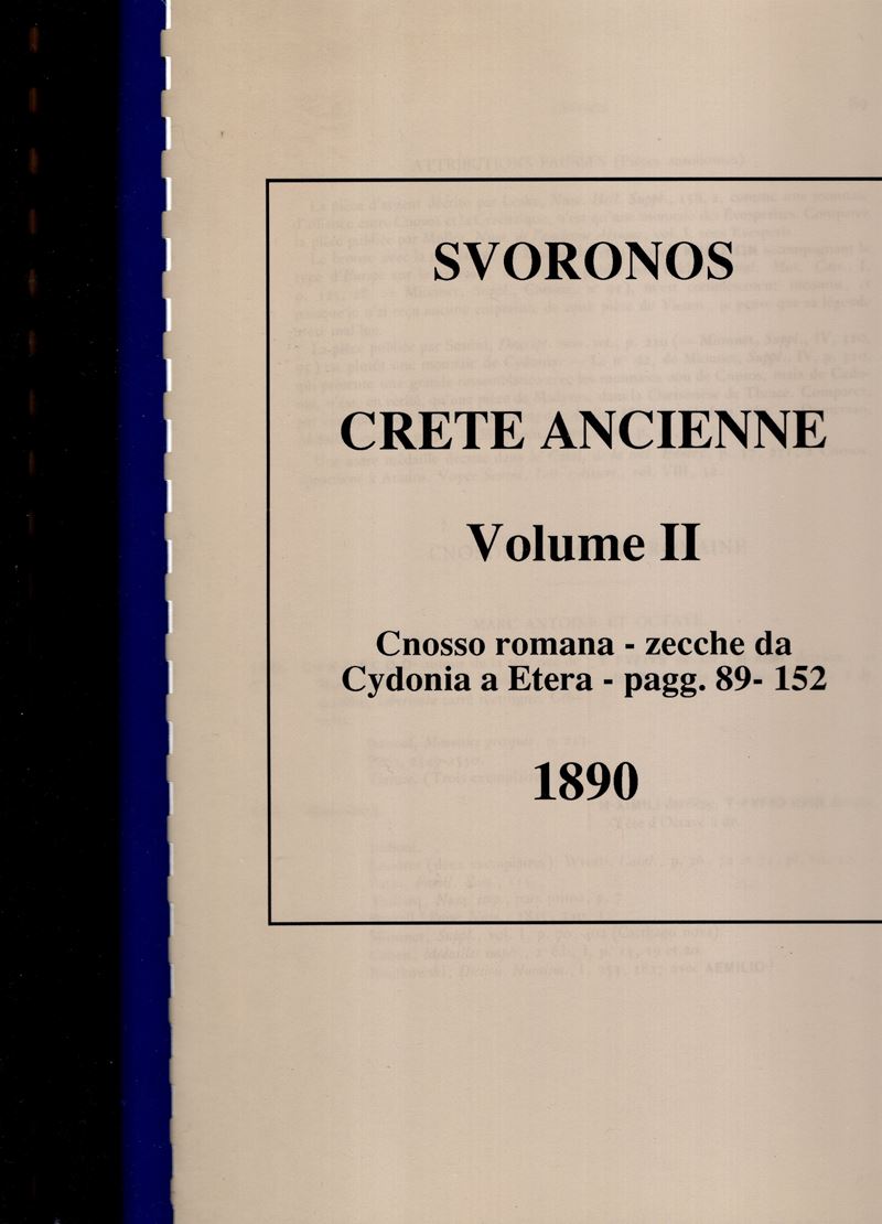 Svornos, Crete Ancienne. Volumi II, III e IV in fotocopia