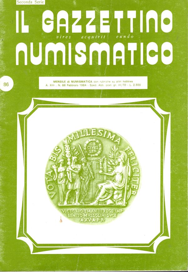 CECCARELLI Francesco.- Medaglistica antica e moderna. Note per l'avviamento al collezionismo. Latina, 1984.  pp 53-82, tavole e illustrazioni nel testo. brossura editoriale, buono stato.