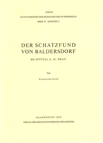 DICK Franziska, Der Schatzfund von Baldersdorf, 1976
