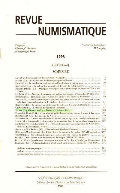 Picard O., Gjongecaj S. - Tresor d'Apollonia, 1941 - Paris, 1998