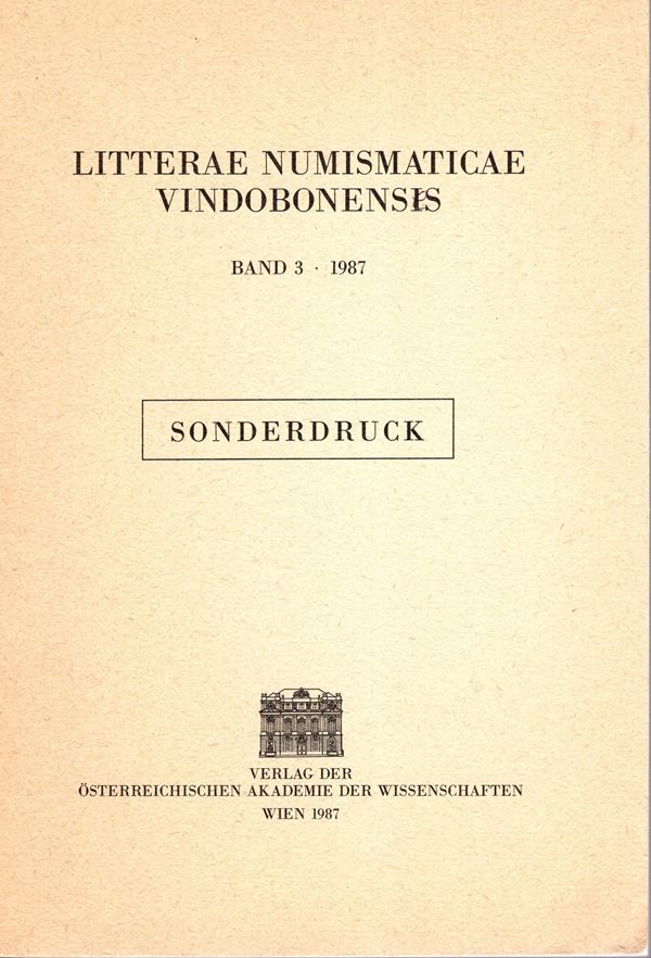 SCHMIDT-DICK  Franziska - Konkordanz zwischen erster und zweiter auflage von RIC Band I. Wien, 1987.  pp 395 - 542. brossura editoriale, ottimo stato, utilissimo lavoro delle concordanze del Ric.