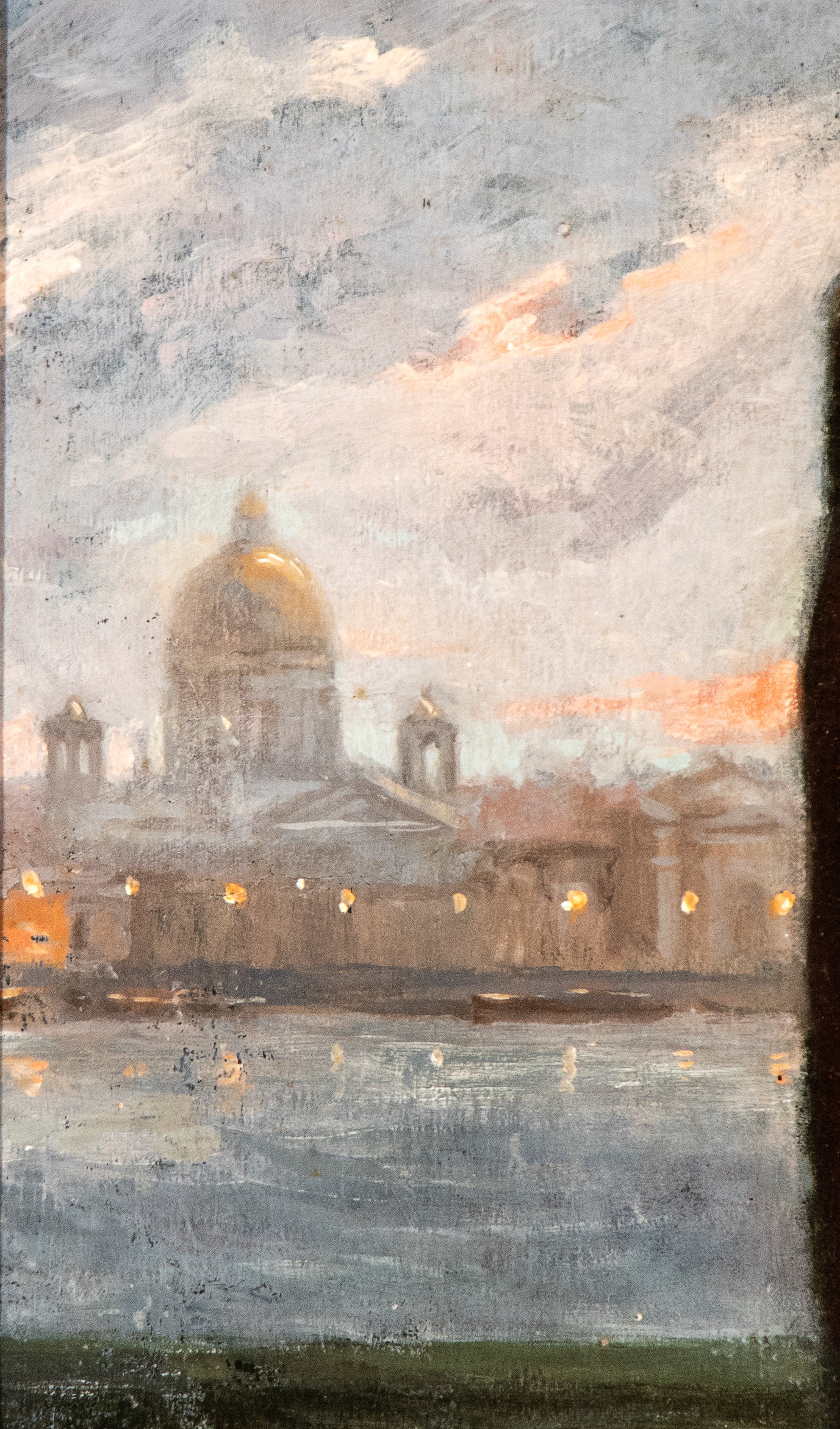Artista Francese, Fine XIX - Inizio XX Secolo - Ritratto di dama con cappello di piume, olio su t...
