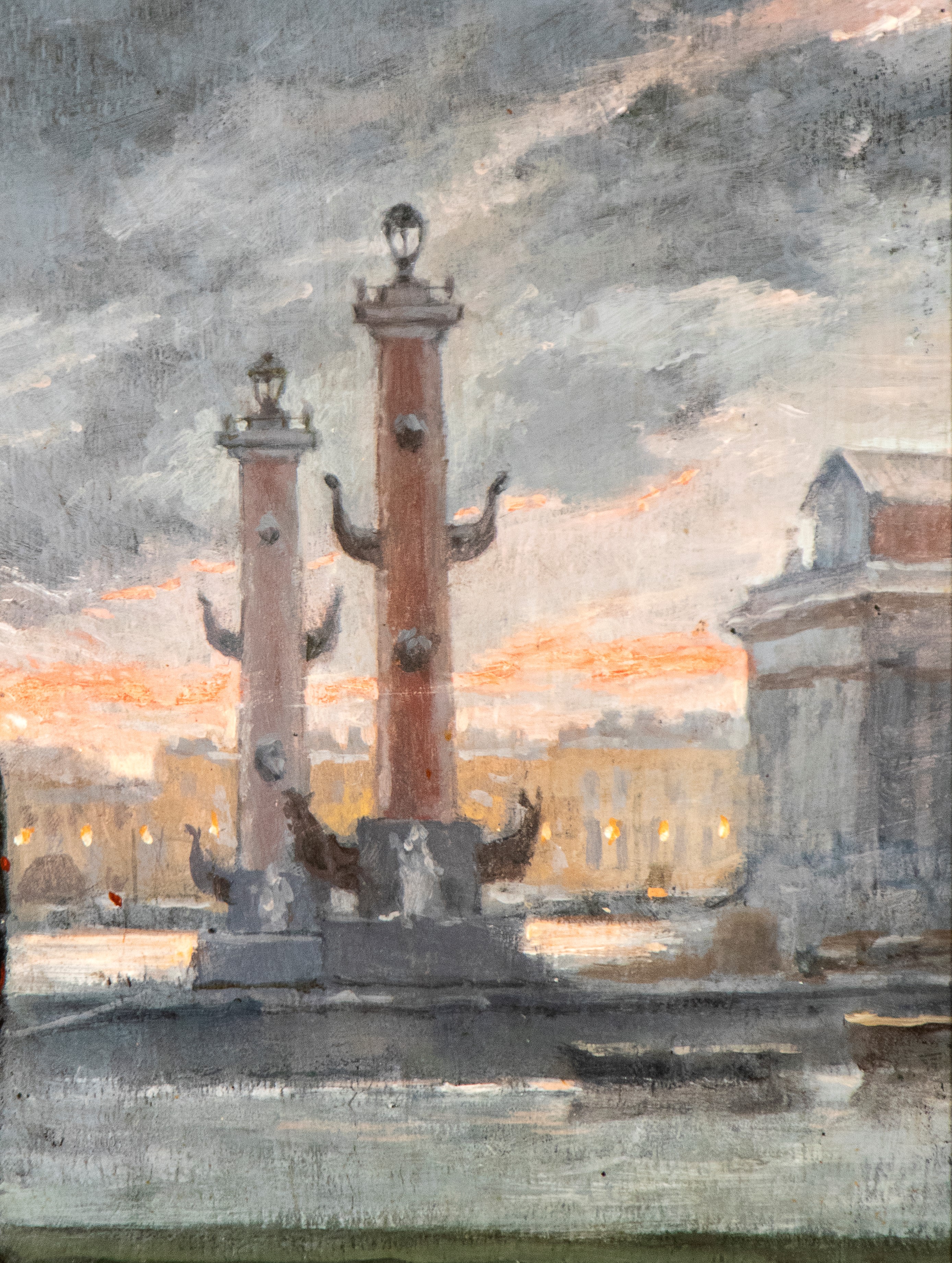 Artista Francese, Fine XIX - Inizio XX Secolo - Ritratto di dama con cappello di piume, olio su t...