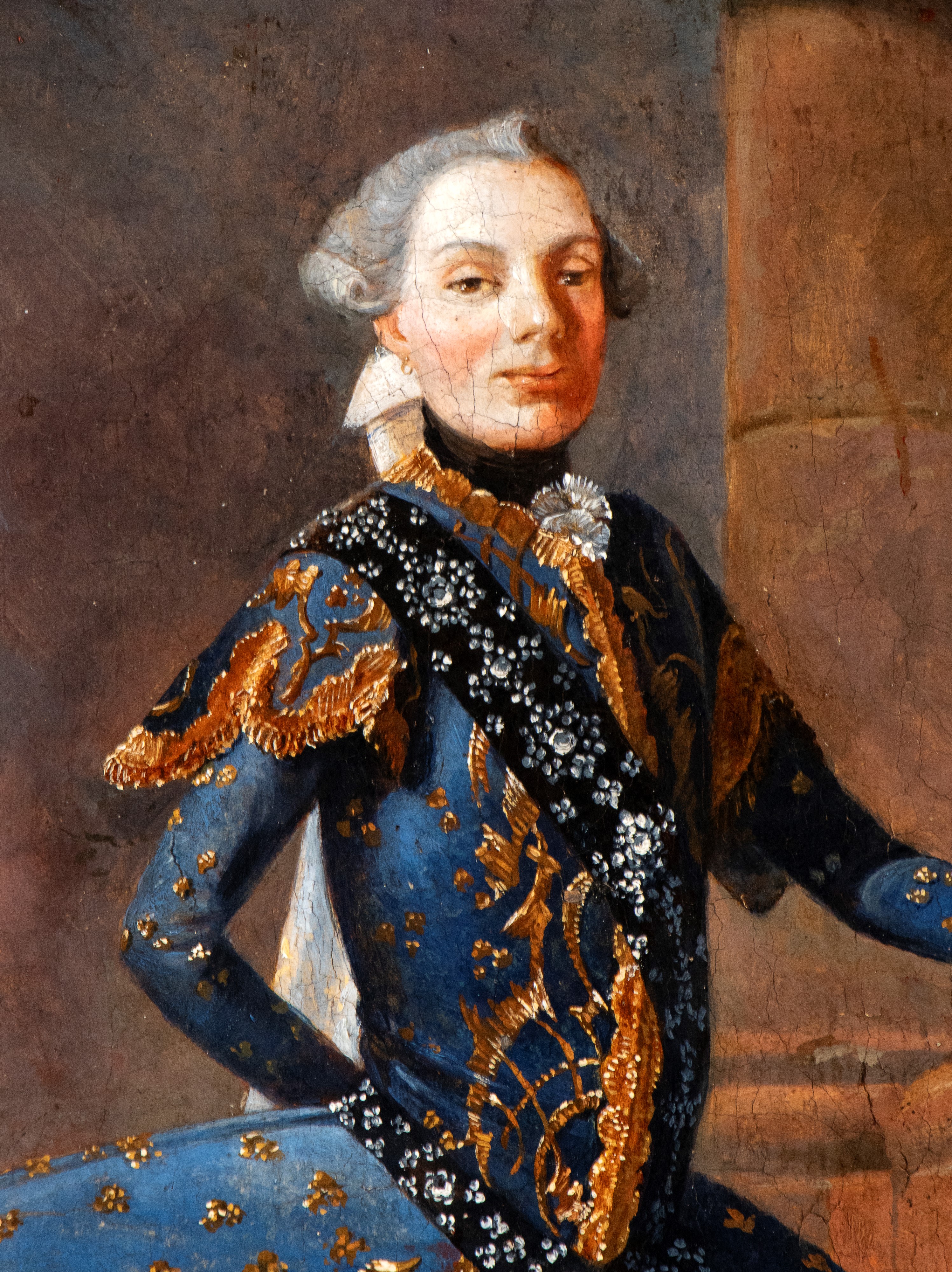 Artista Francese, XVIII Secolo - Charles Joseph Flipart, Ritratto del cantante castrato Carlo Sca...